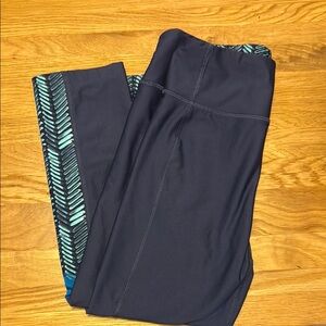 Under Armour Black and Blue Leggings